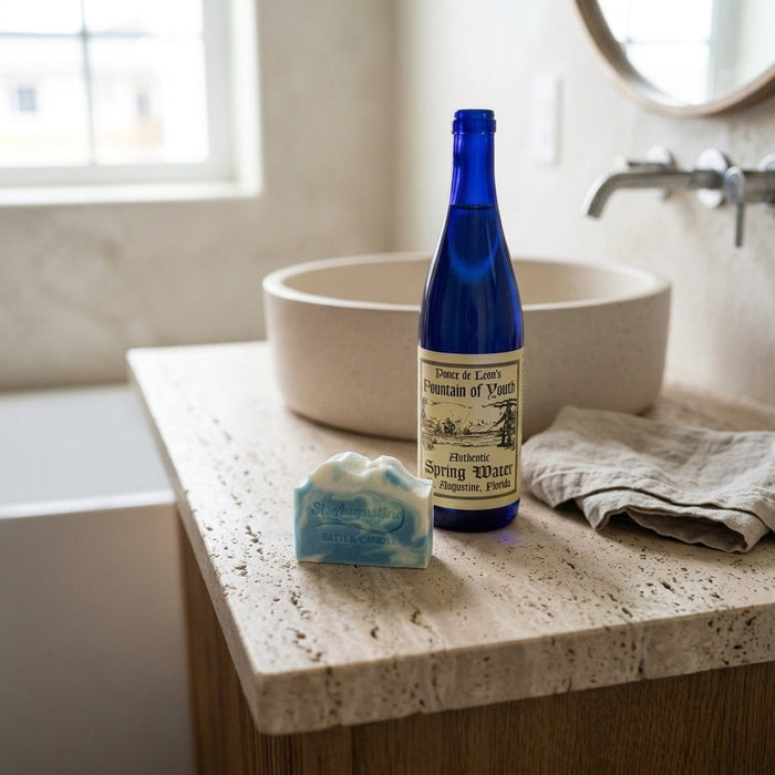 Why We Pour Our Soaps with Water from St. Augustine's Fountain of Youth