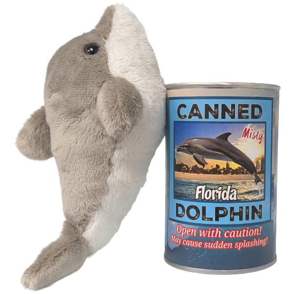 Florida Edition - Misty the Canned Dolphin - Dolphin Plush