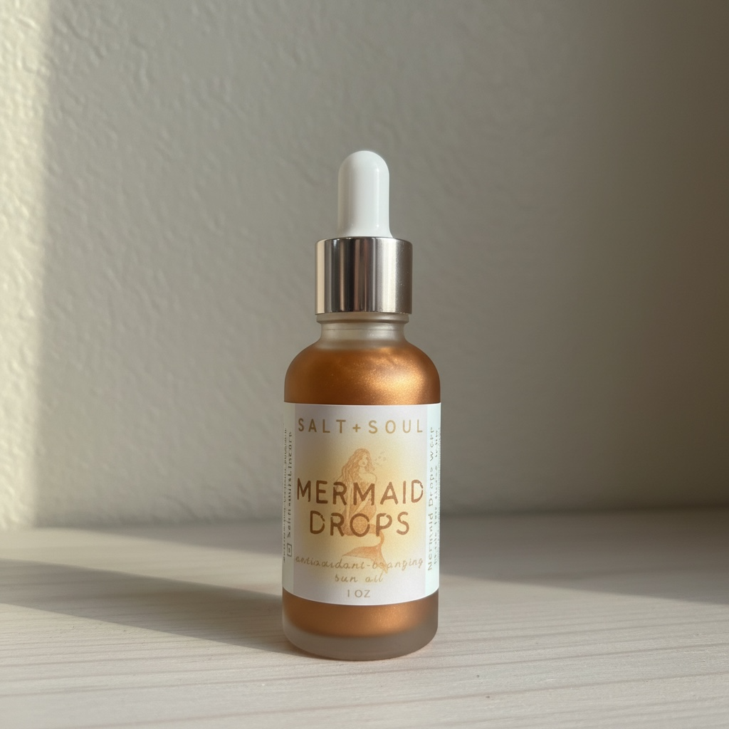 Mermaid Drops | Natural Sun & Bronzing Oil (1 FL OZ)