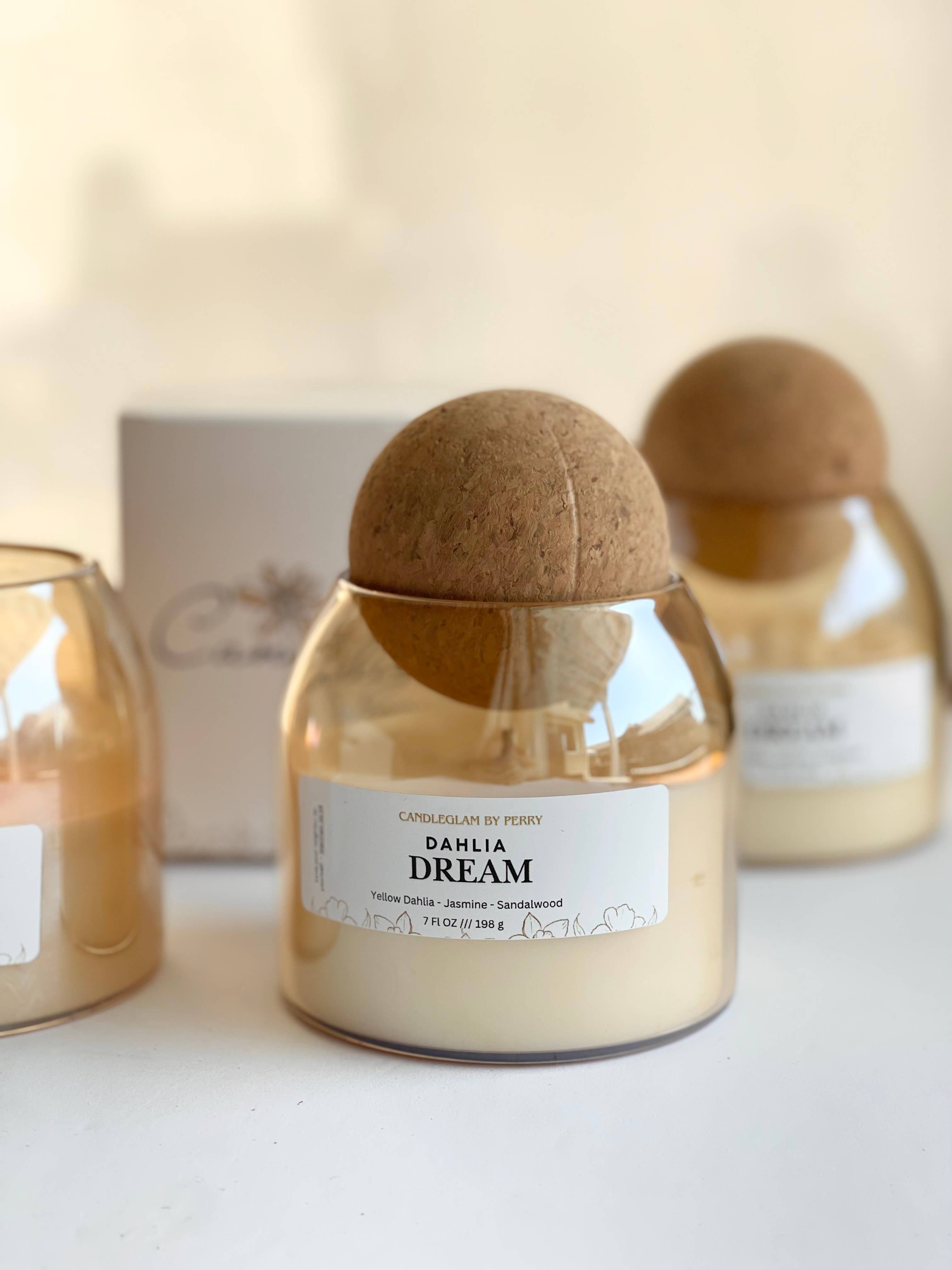Aesthetic Candle Jar | Cork Lids Unbranded