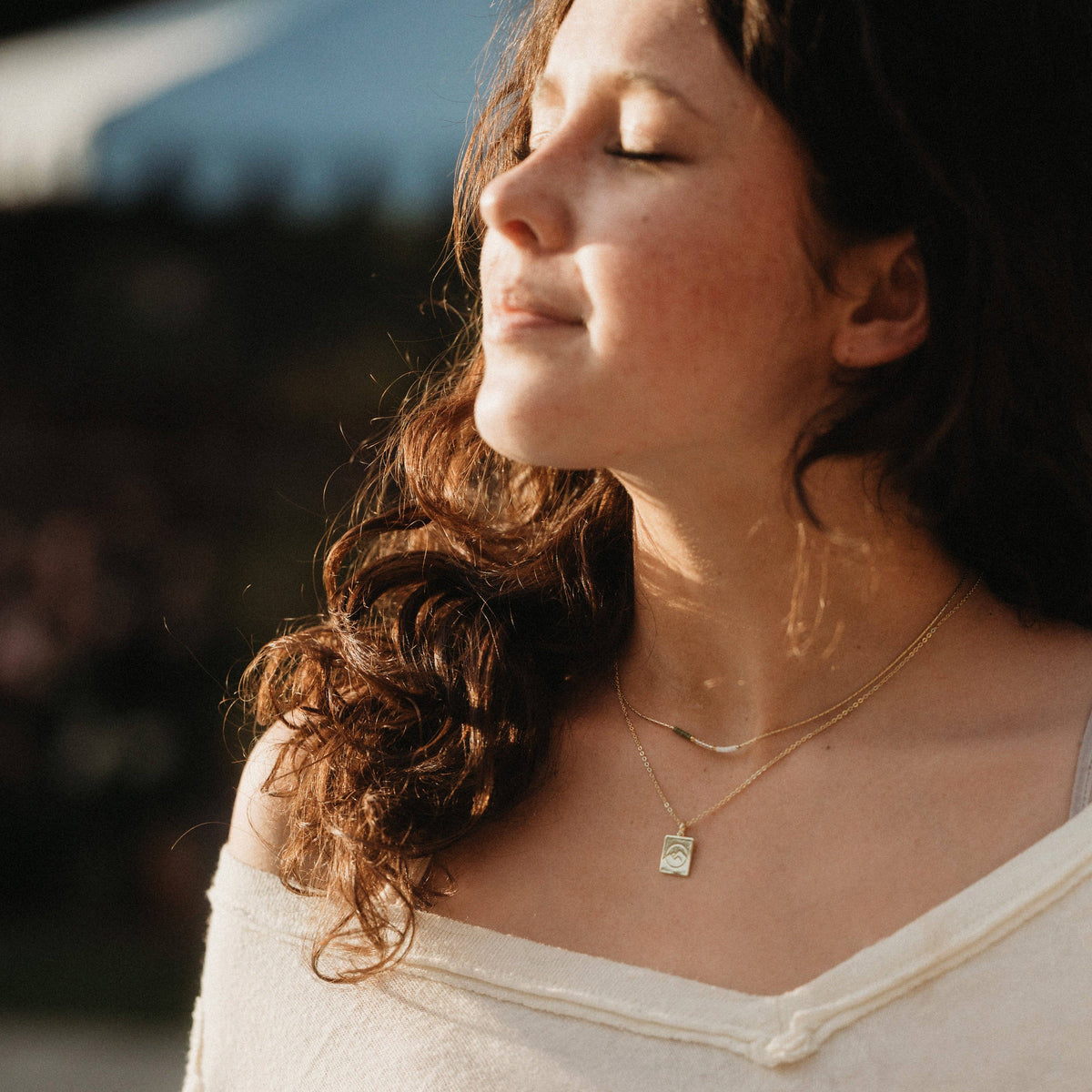 "Climb" Gold Mountain Necklace Set