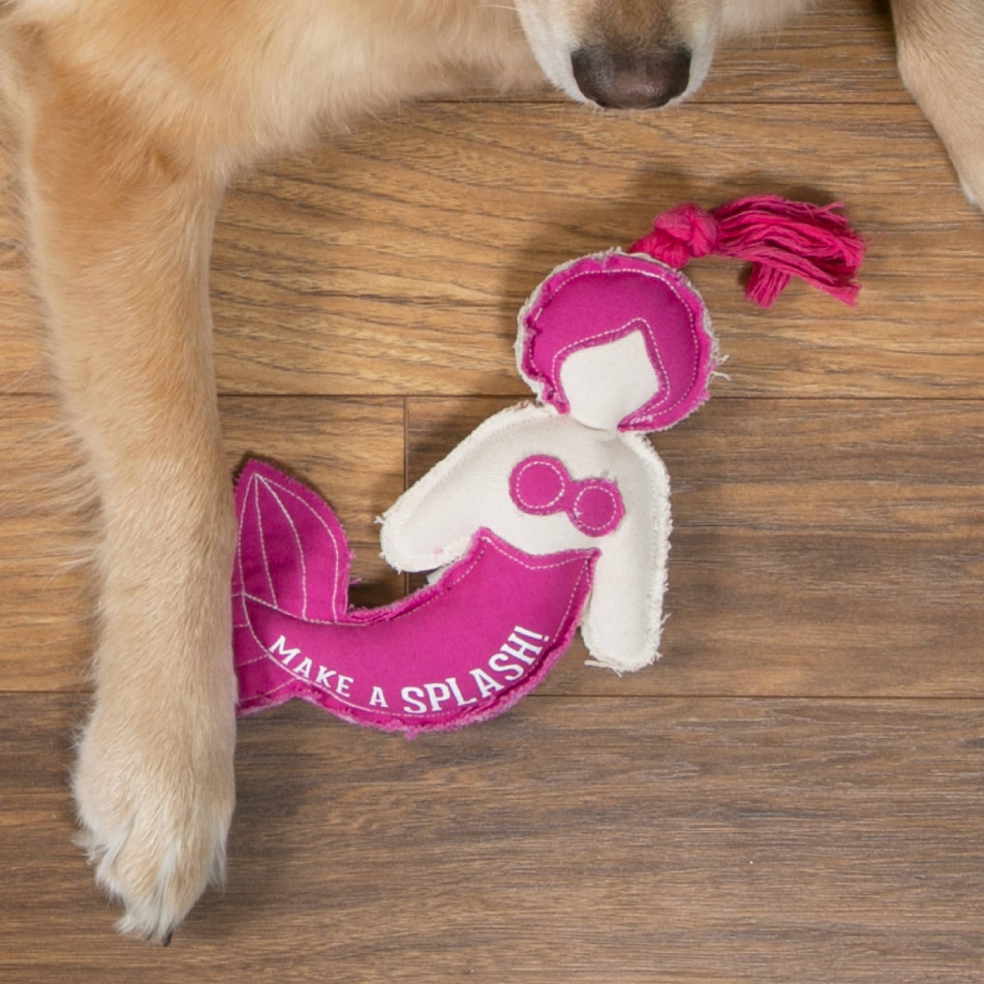 Splash - 8.5" Canvas Dog Toy on Rope