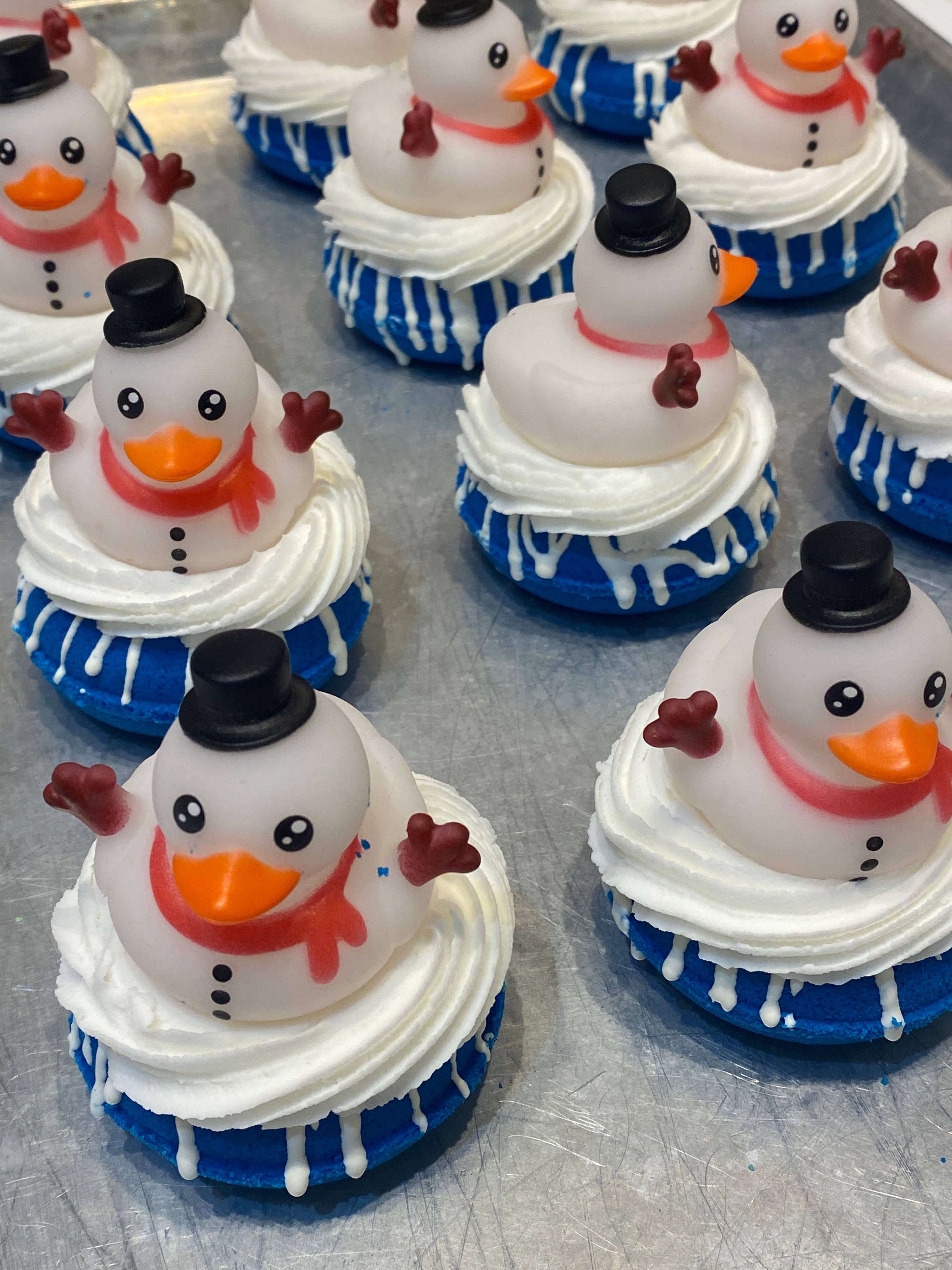 Snowman Duckie Donut Specialty Bath Bomb