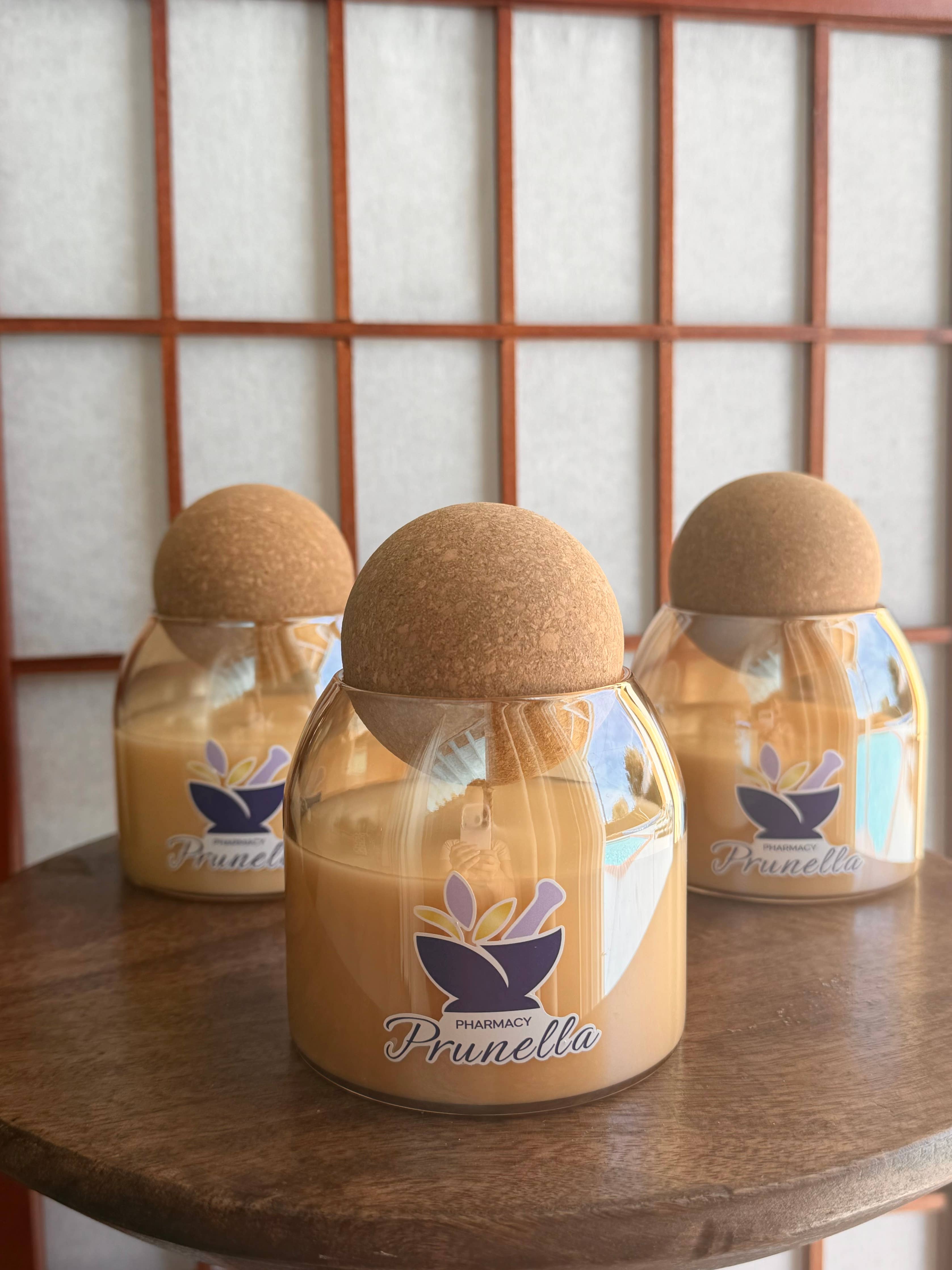 Aesthetic Candle Jar | Cork Lids Unbranded