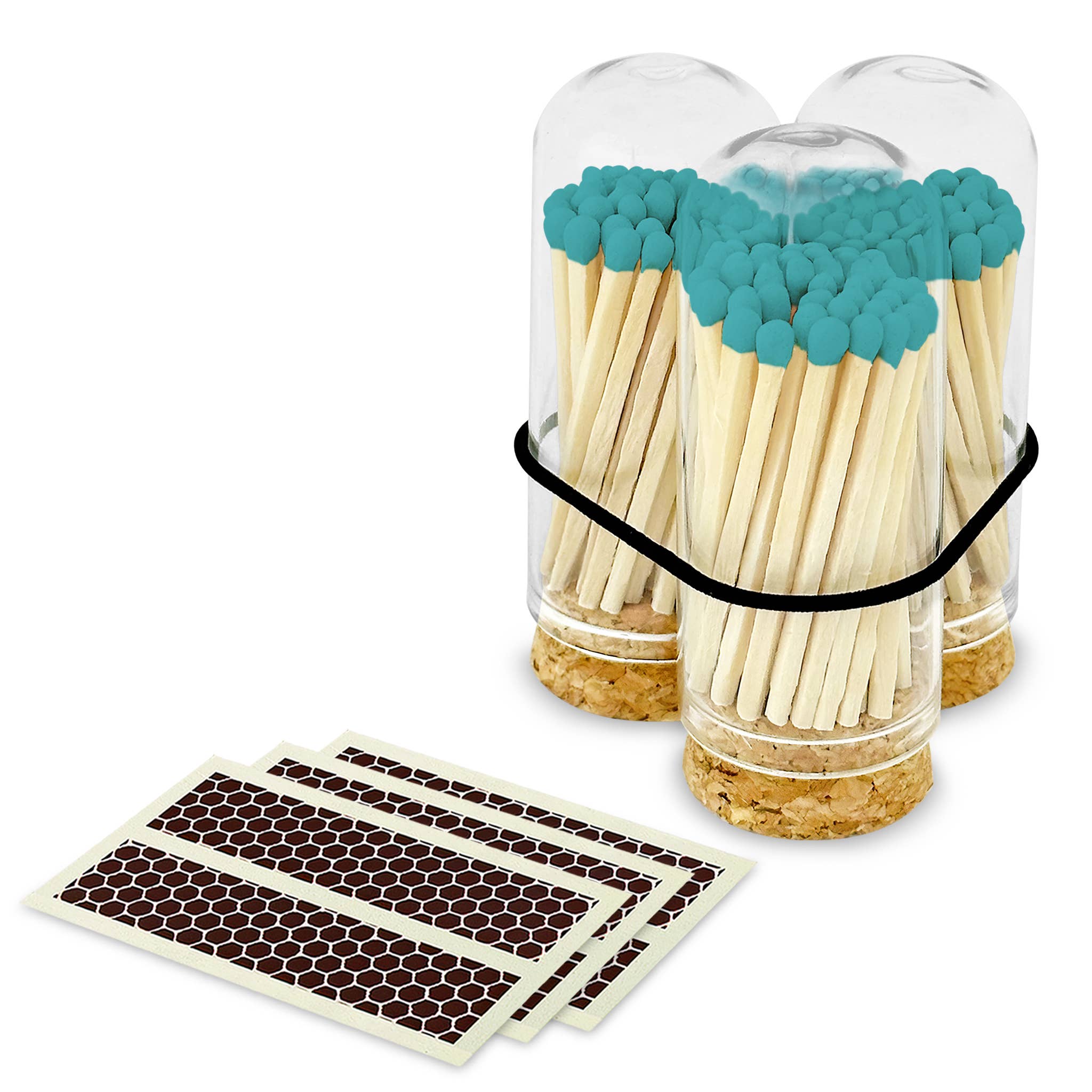 Wooden Matches in Mini Cloche - Colors of Your Choice + Strikers