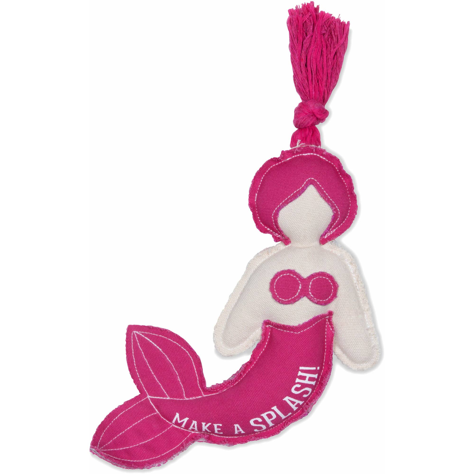 Splash - 8.5" Canvas Dog Toy on Rope