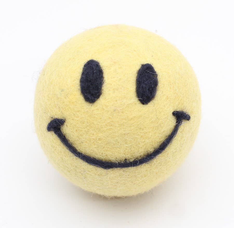 Wool Dryer Balls - Smiley Face