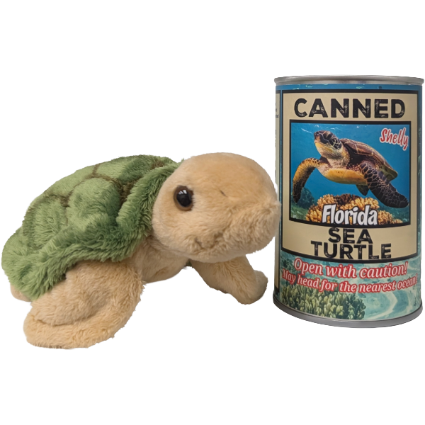 Florida Edition -Shelly the Canned Sea Turtle - Turtle Plush