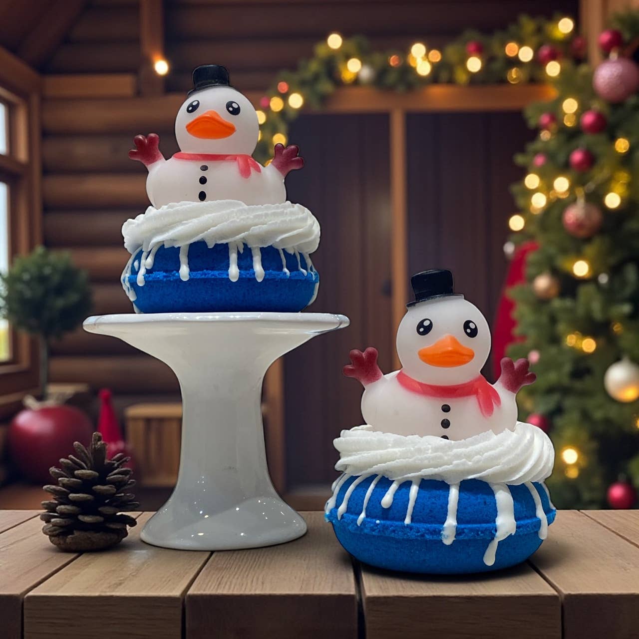 Snowman Duckie Donut Specialty Bath Bomb