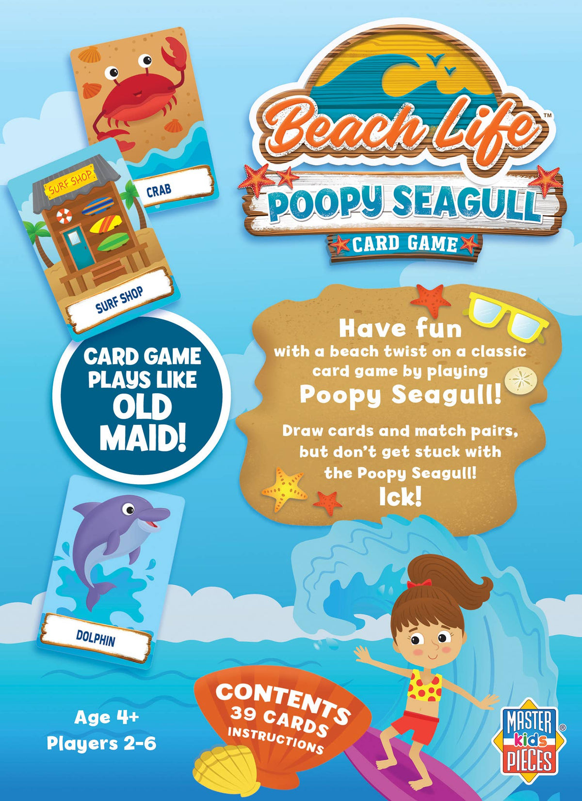 Beach Life - Poopy Seagull Card Game