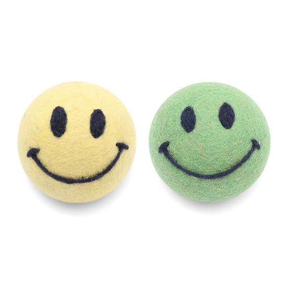 Wool Dryer Balls - Smiley Face