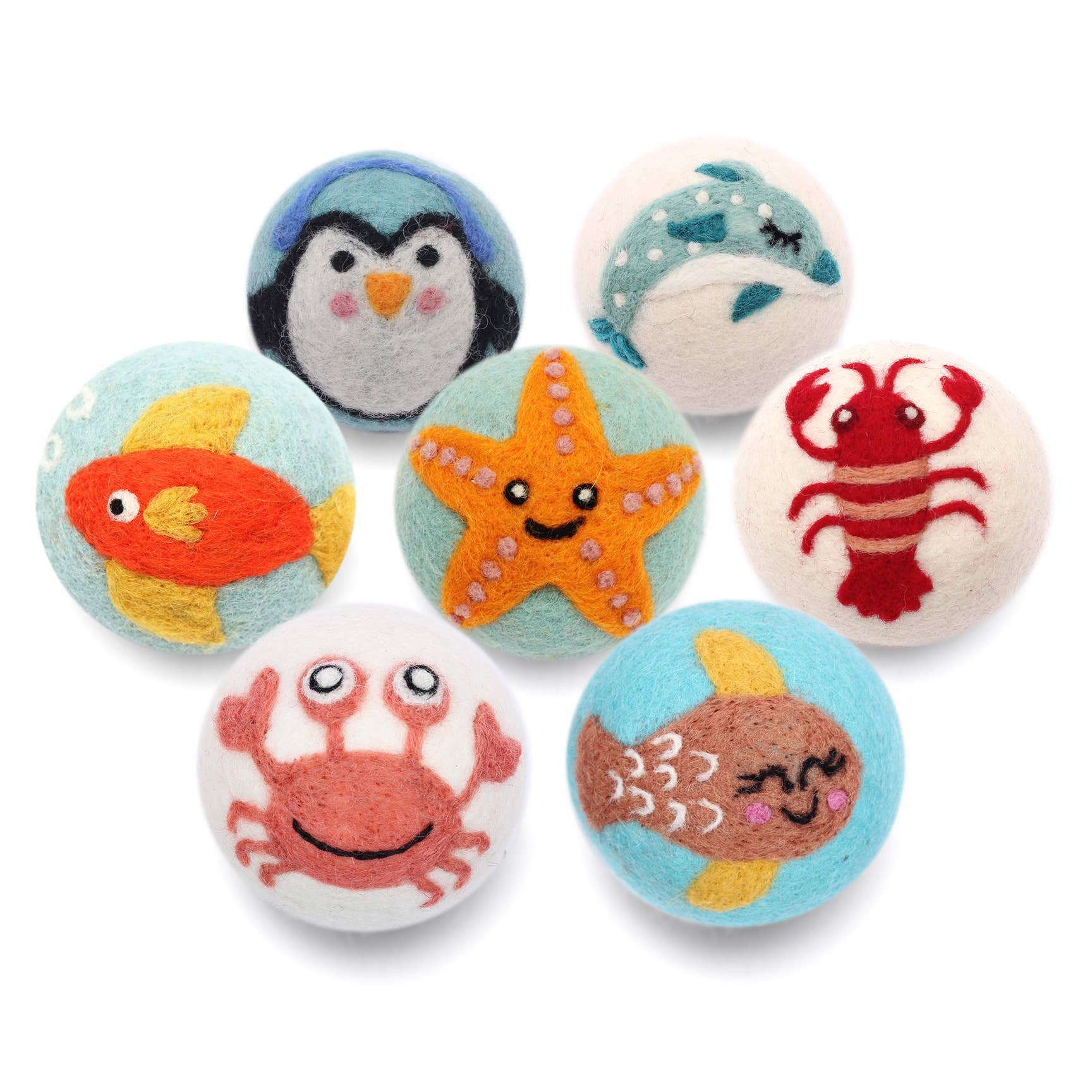 Wool Dryer Balls - Sea Creatures