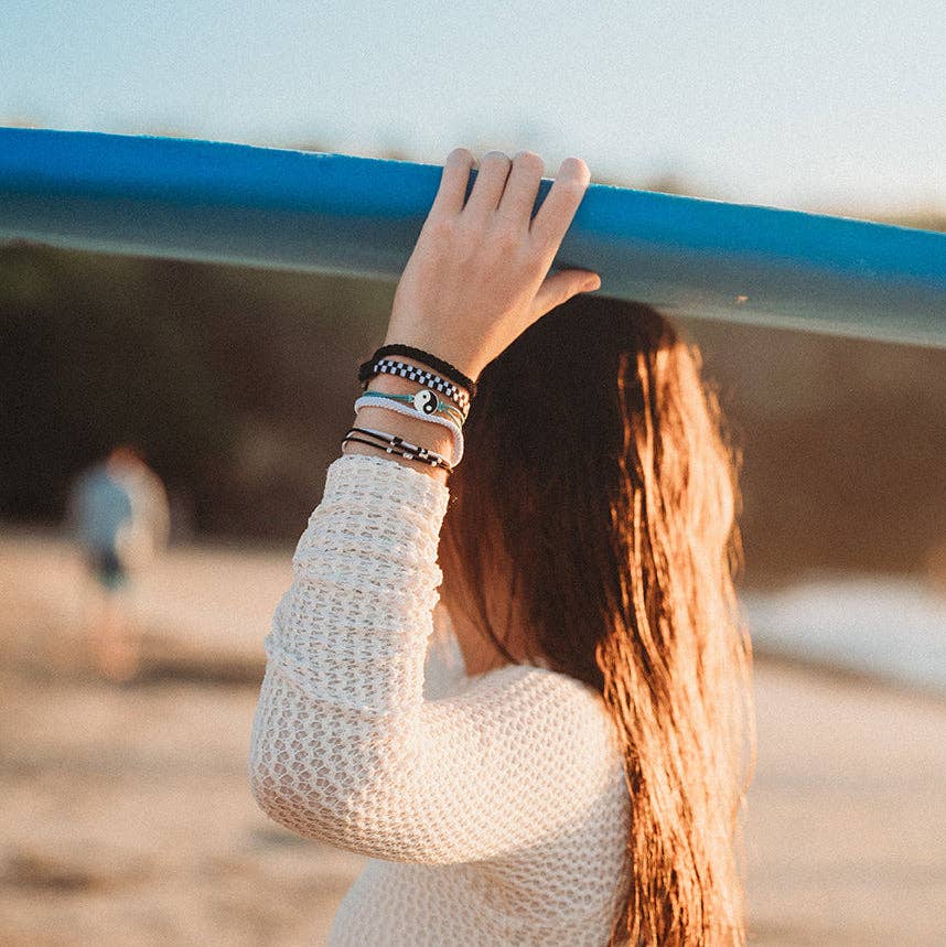 K'lani "Balance" Black & White Yin Yang Hair Tie, Bracelets