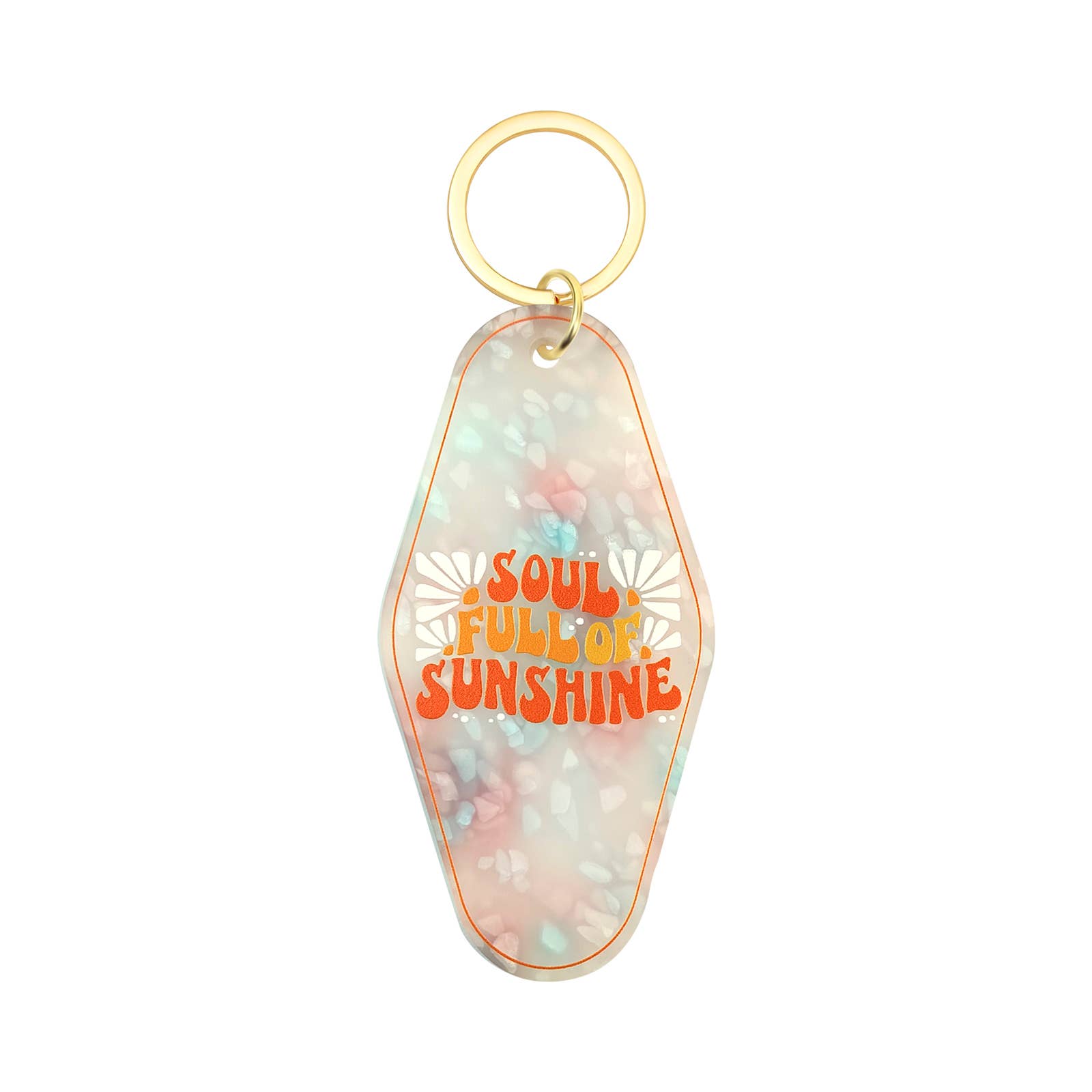 Soul Full Of Sunshine Motel Keychain - Vintage Nostalgia