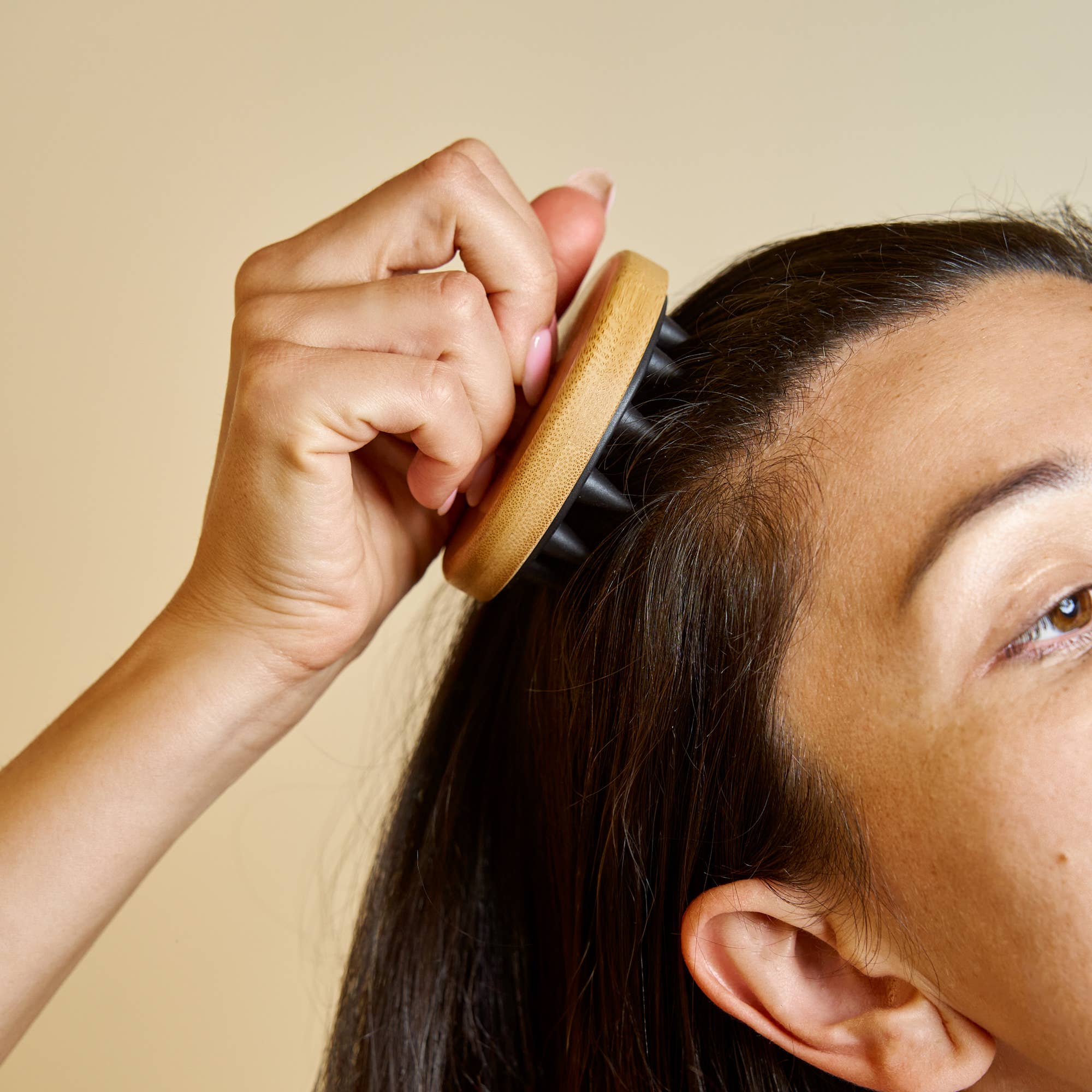 Bamboo and Silicone Scalp and Body Massager| Gift Bestseller