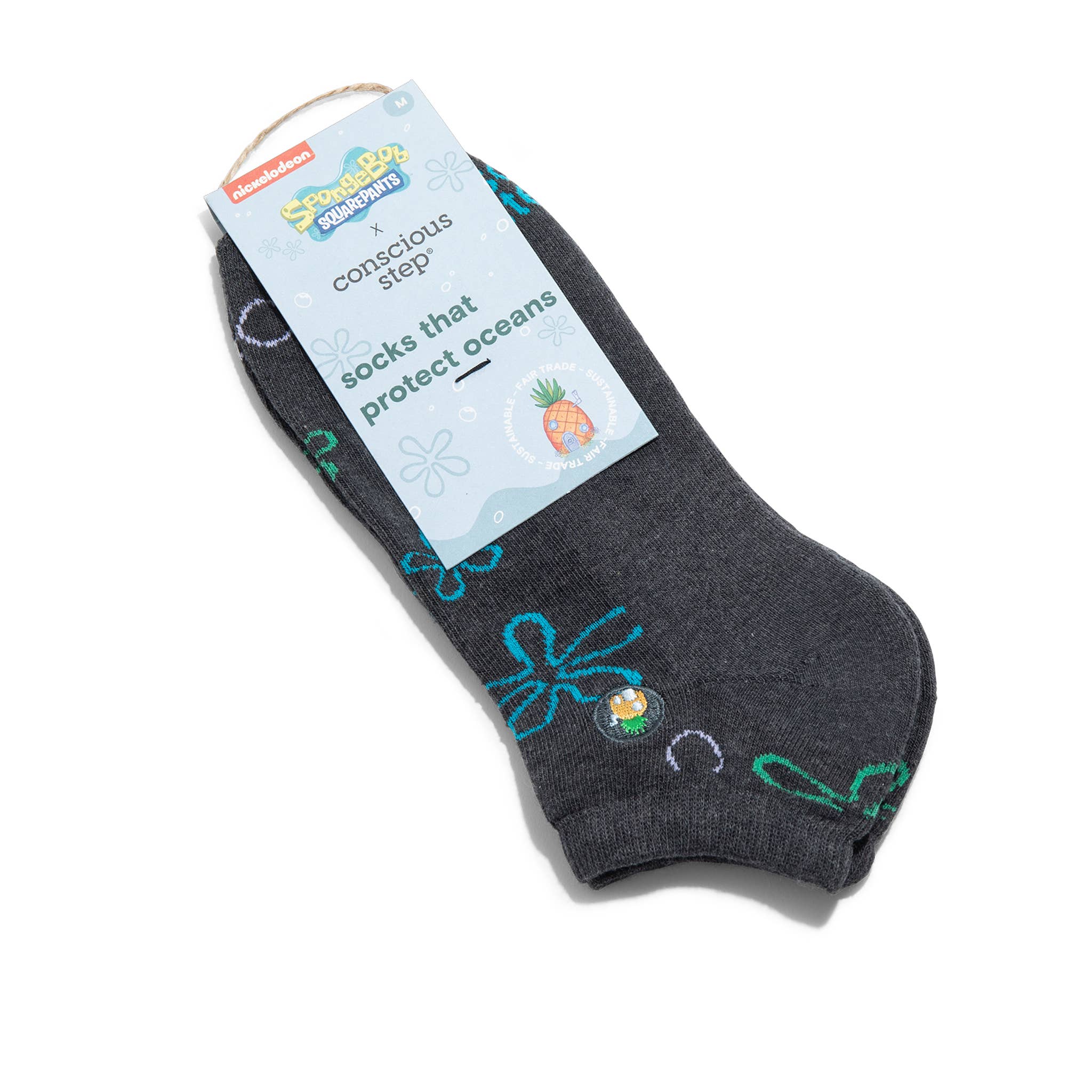 SpongeBob Ankle Socks that Protect Oceans | Nostalgic Gifts