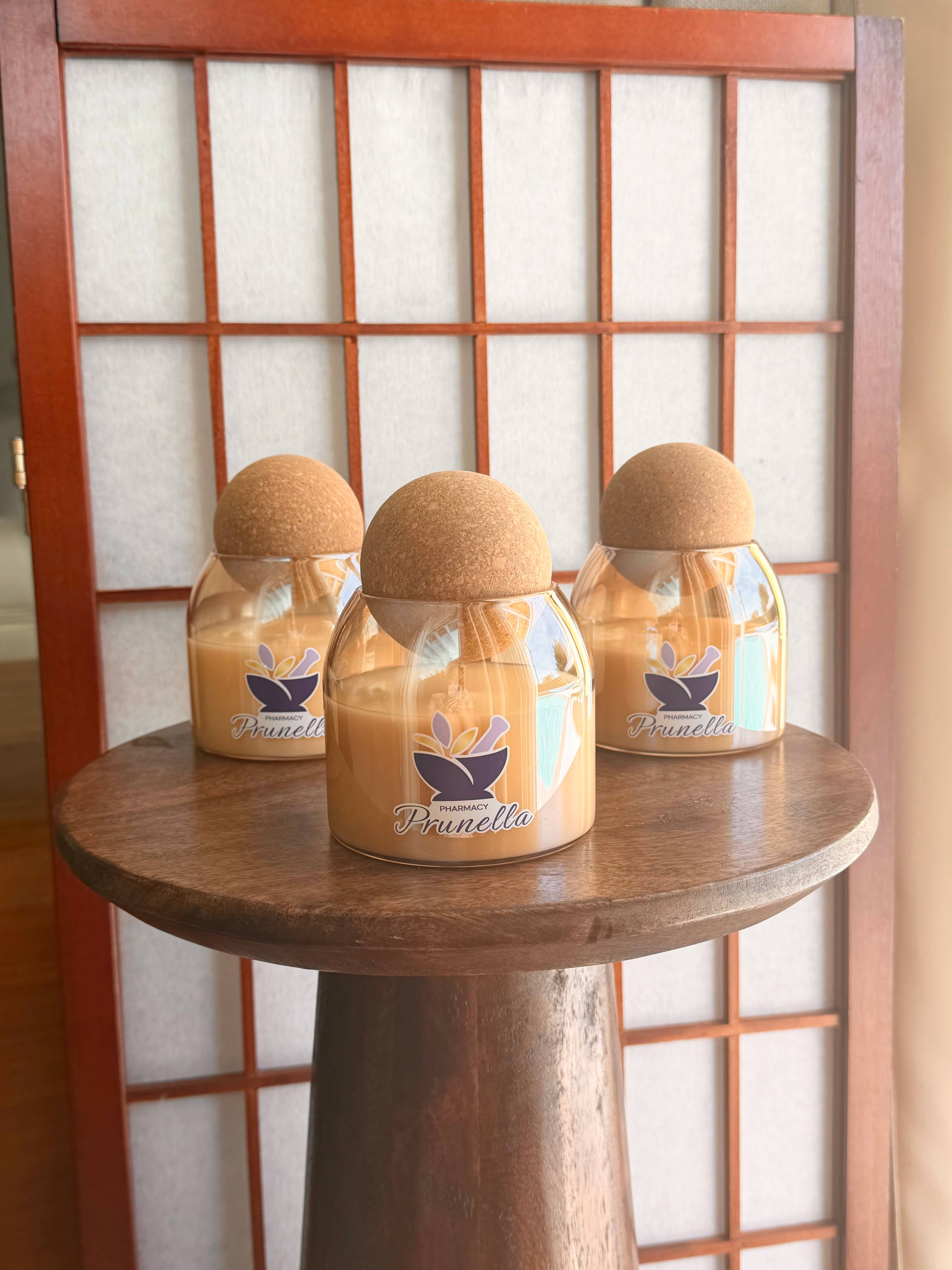 Aesthetic Candle Jar | Cork Lids Unbranded