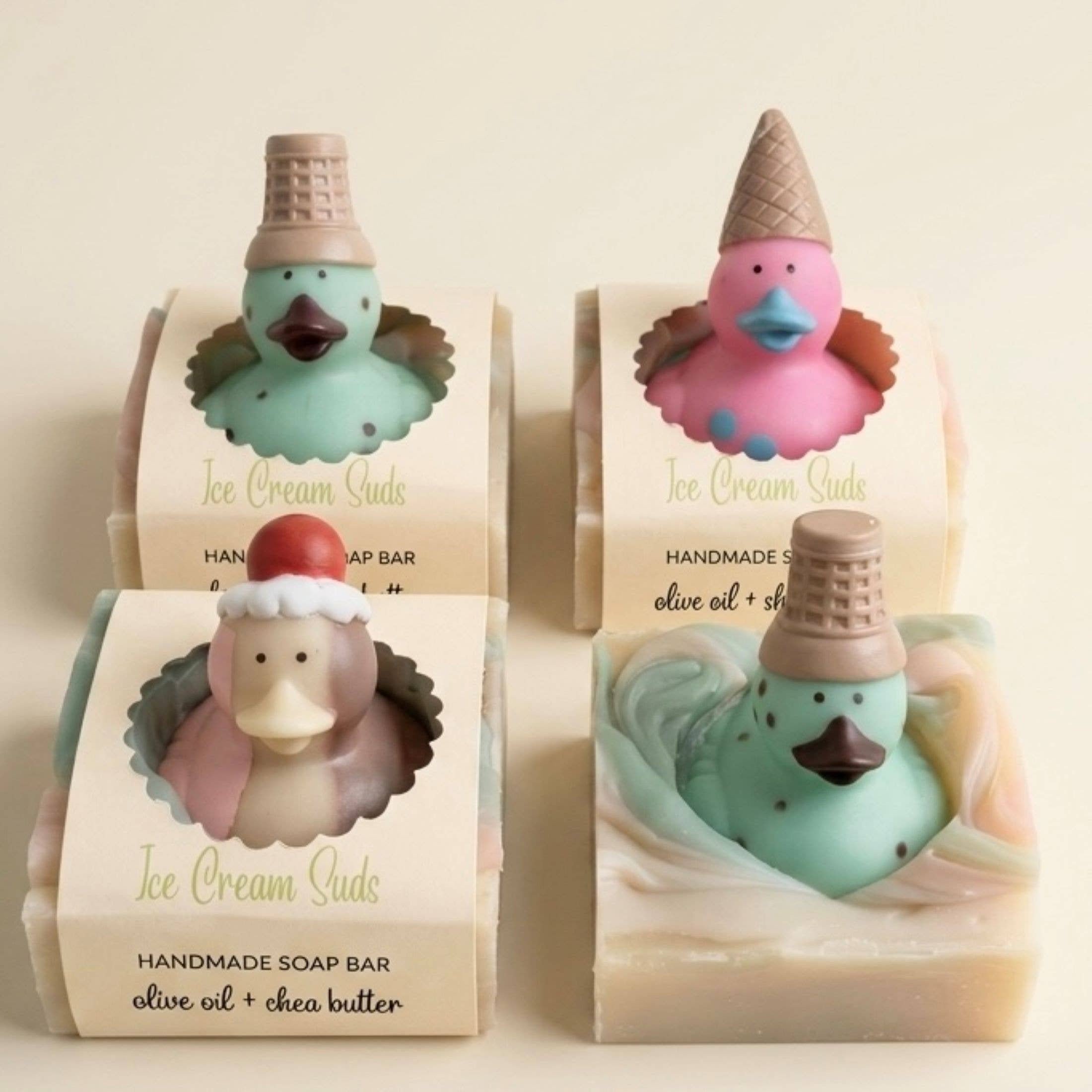 Ice Cream Suds Handmade Novelty Soap Bar VEGAN Summer