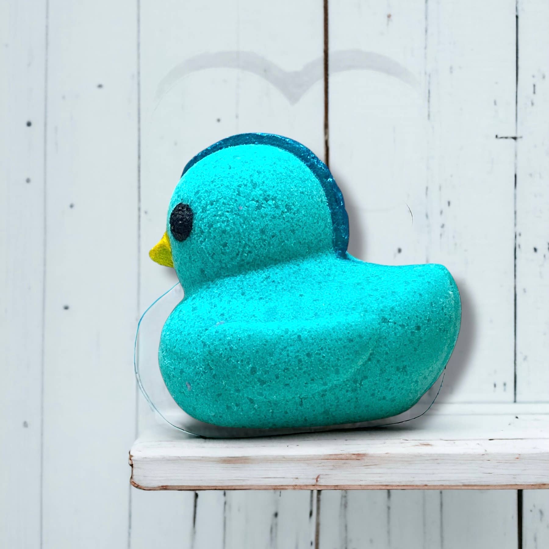 Hand-Painted Duckie Bath Bomb - Teal