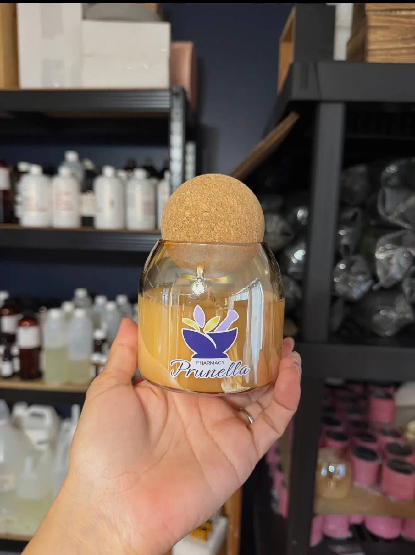 Aesthetic Candle Jar | Cork Lids Unbranded