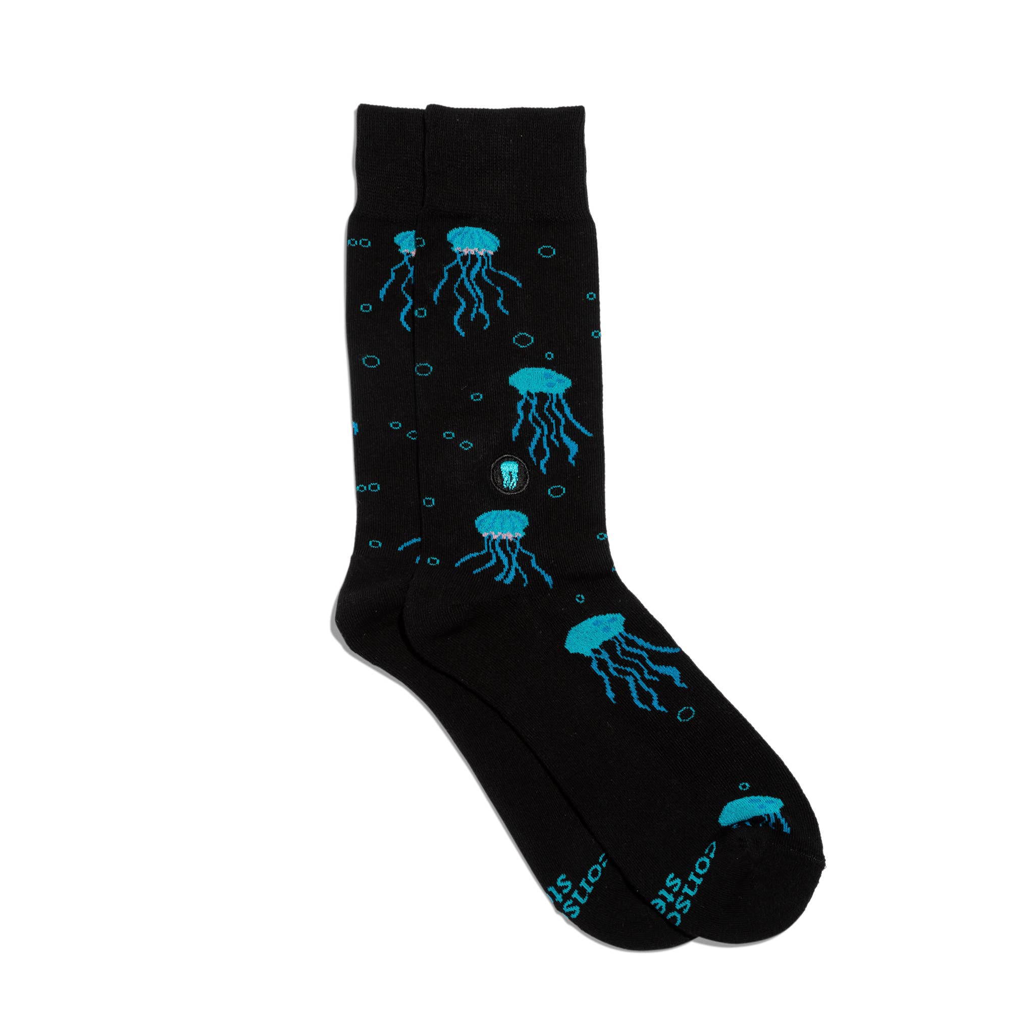Socks that Protect Oceans | Black Jellyfish - Ocean Gifts