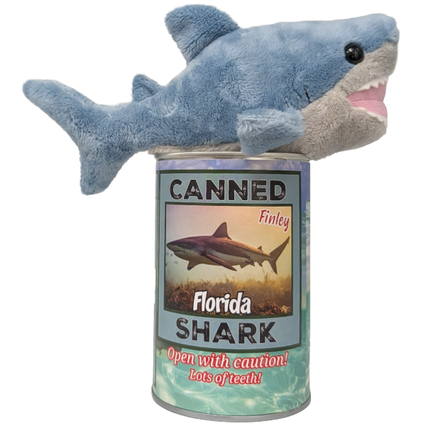 Florida Edition - Finley the Canned Shark - Shark Plush