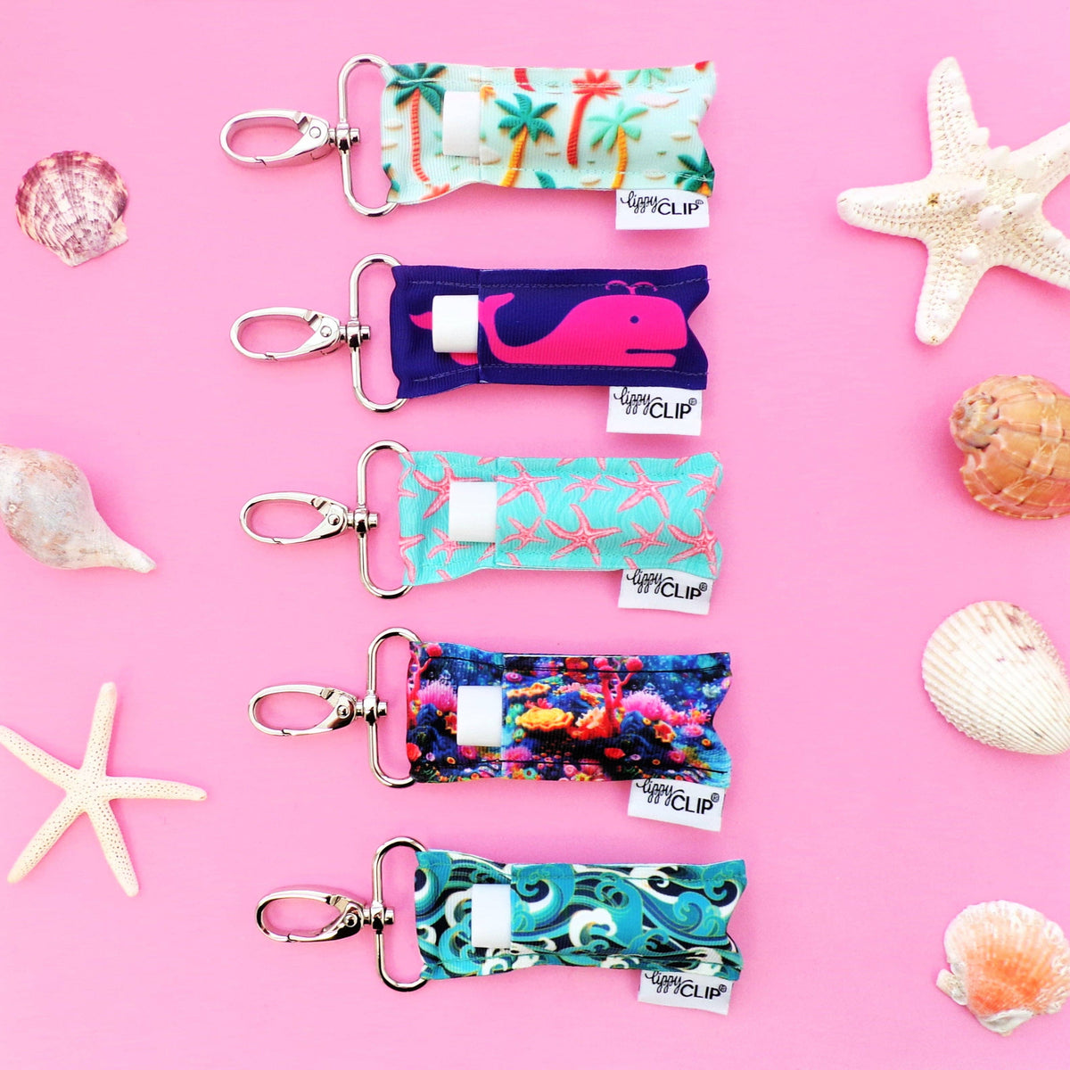 Pink Starfish LippyClip® Lip Balm Holder