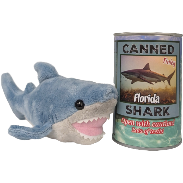 Florida Edition - Finley the Canned Shark - Shark Plush