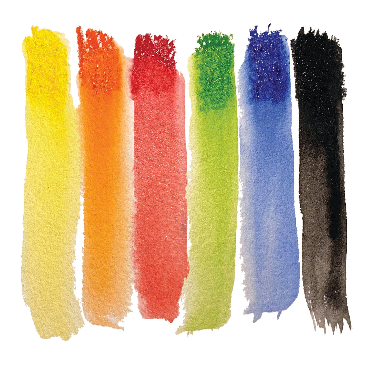 Extra-Large Watercolor Pencils - 6 Eco-Friendly Colors