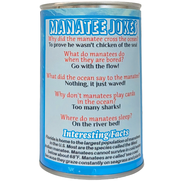 Florida Edition - MooMoo the Canned Sea Cow - Manatee Plush