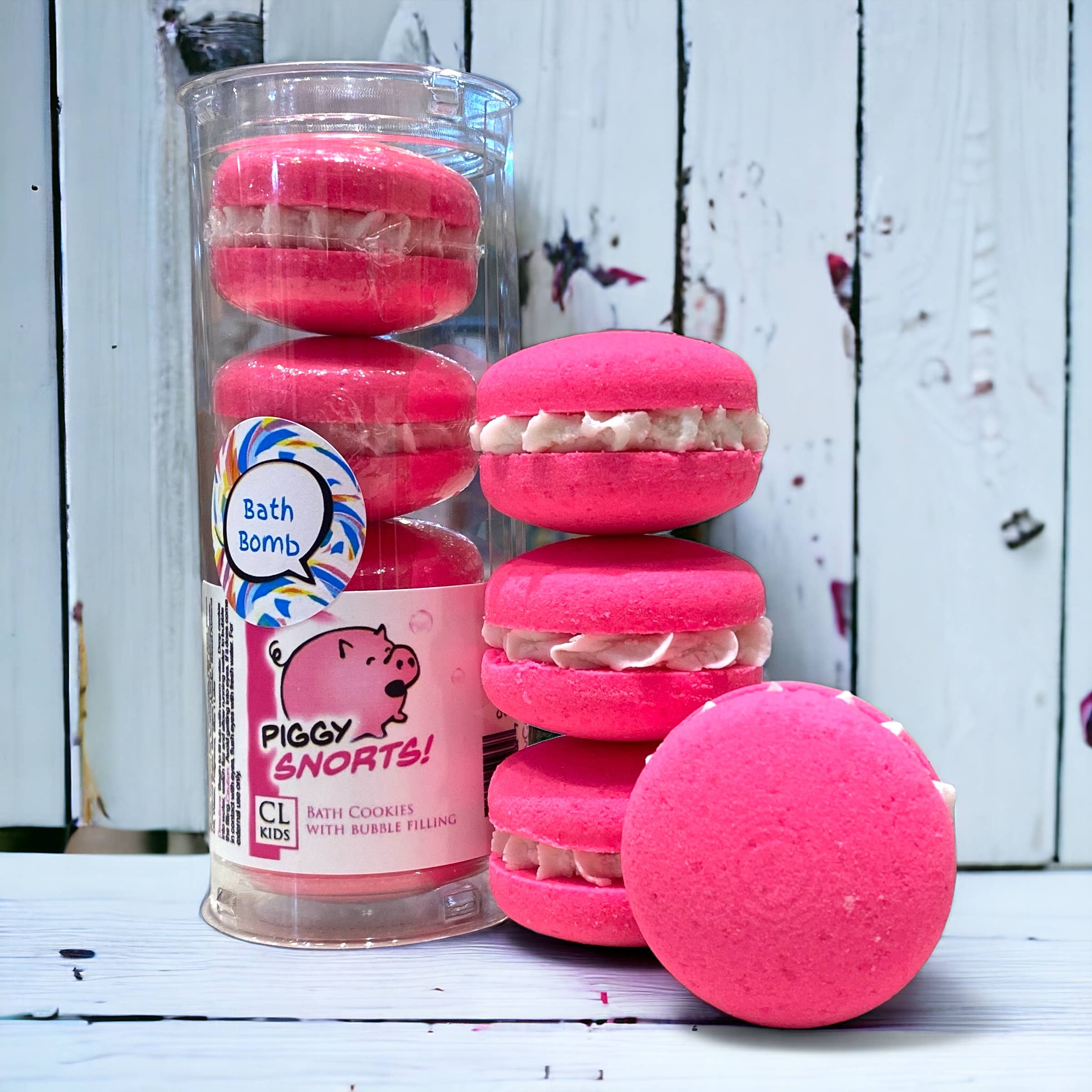 Bath Cookies - Piggy Snorts - Pink