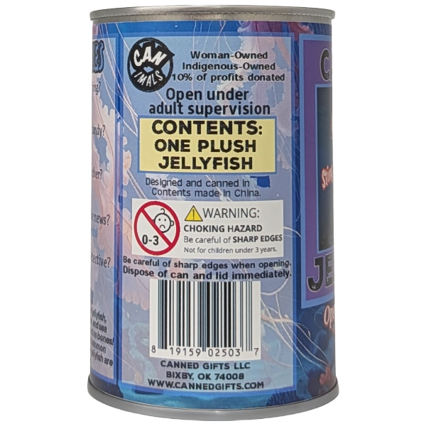 Florida Edition Canned Jellyfish | Jellyfish Plush in a Can