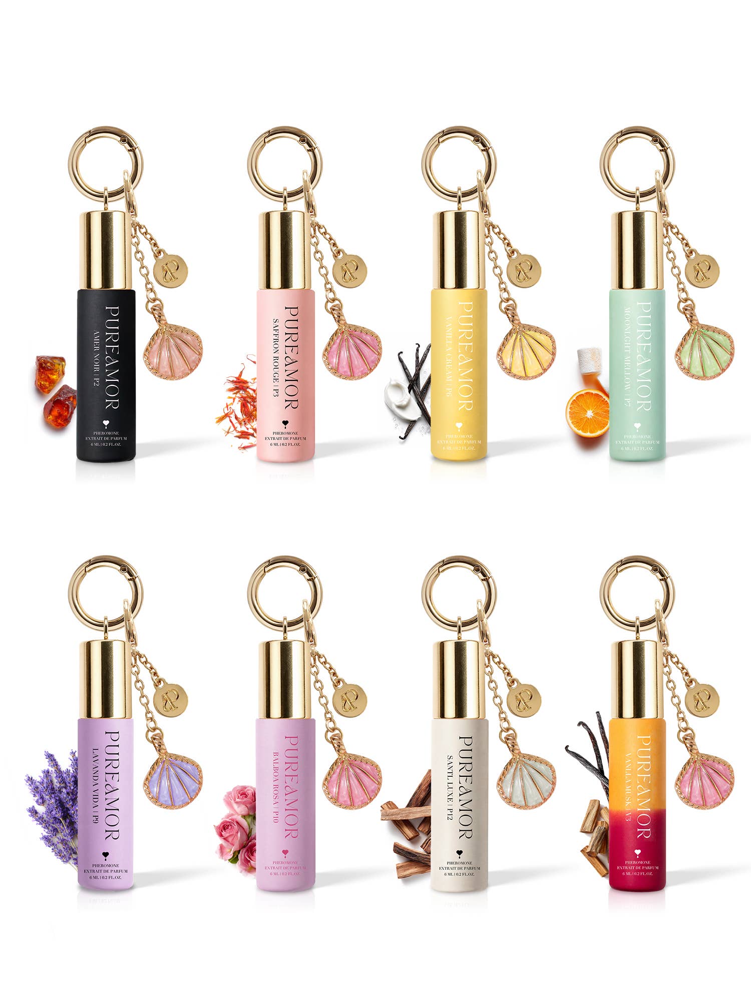 Roll-On Keychain Perfume Oil Discovery Set - 8 Scents | 6ml