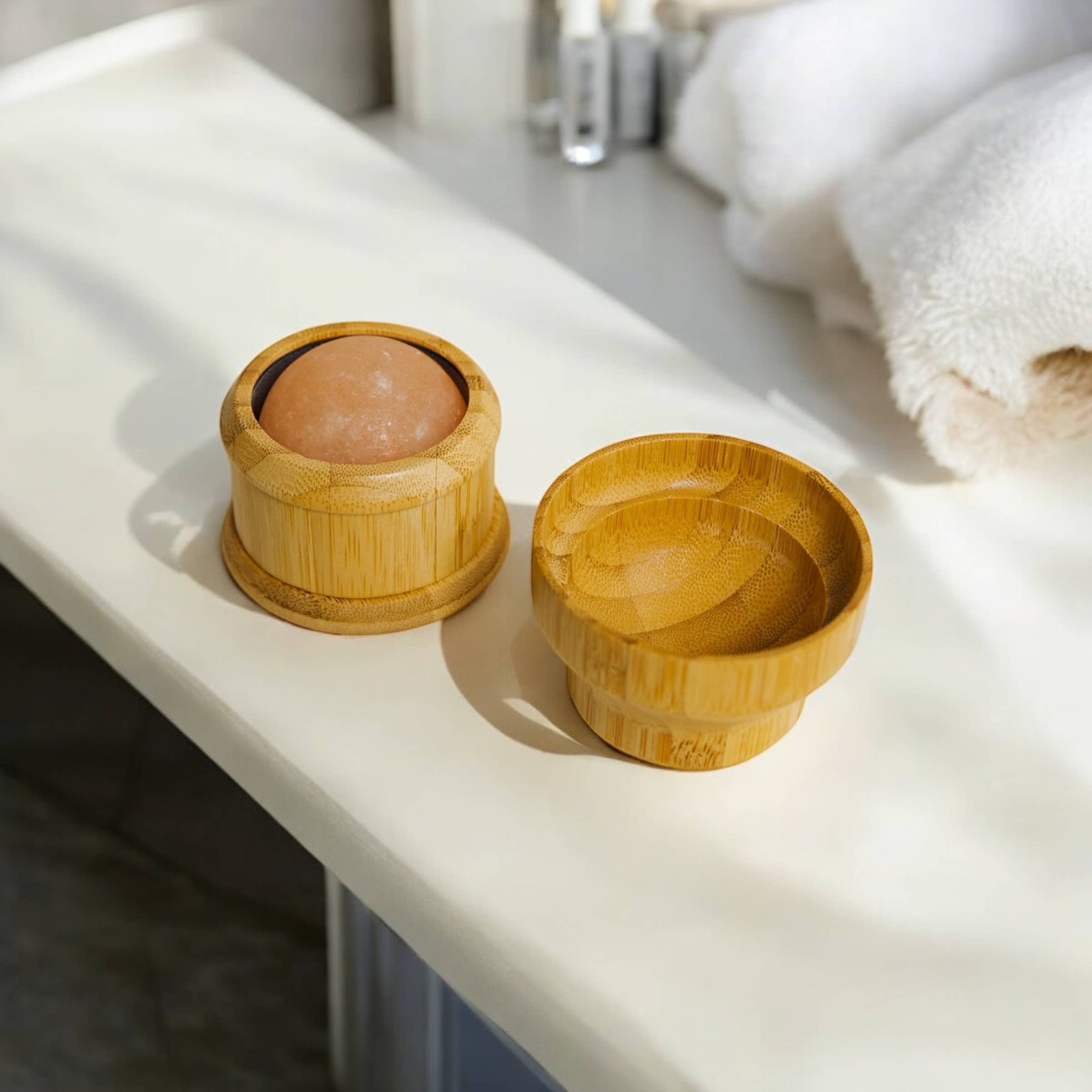 Bamboo Himalayan Salt Massage Ball | Stocking Stuffer