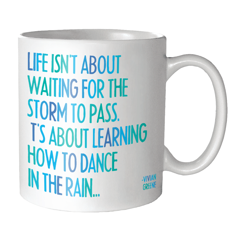 Mug "Dance In The Rain", 14 oz. Ceramic