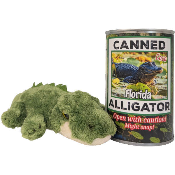 Florida Edition - Coco the Canned Alligator -Alligator Plush