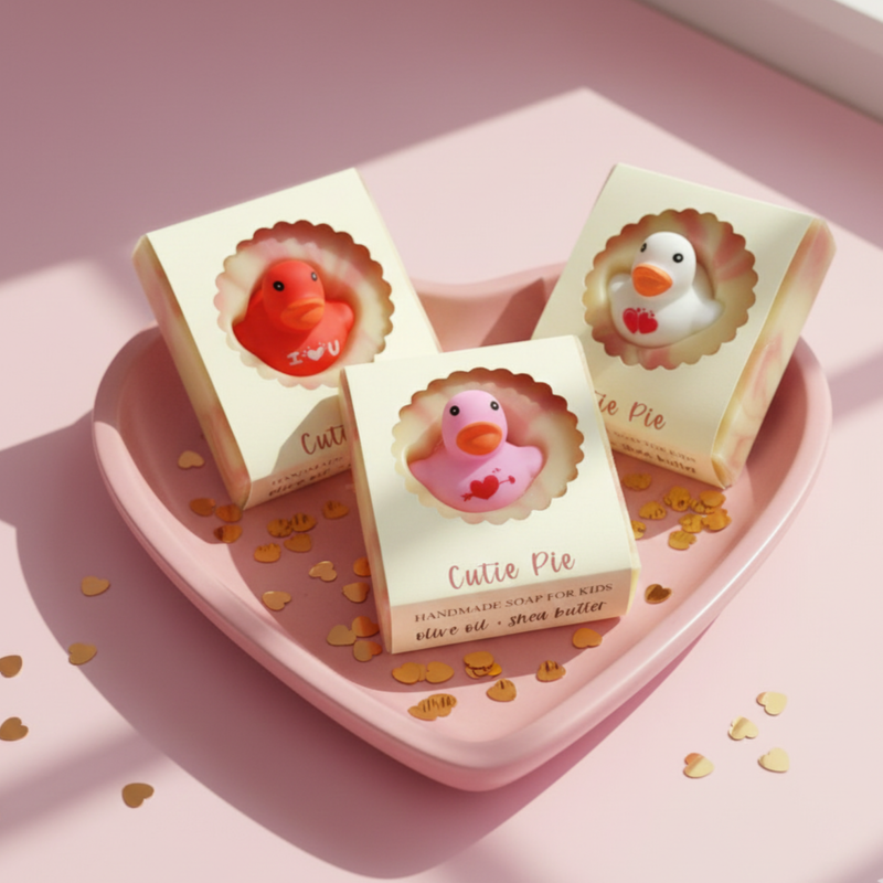 All-Natural Handmade Soap Bar for Kids with Toy
