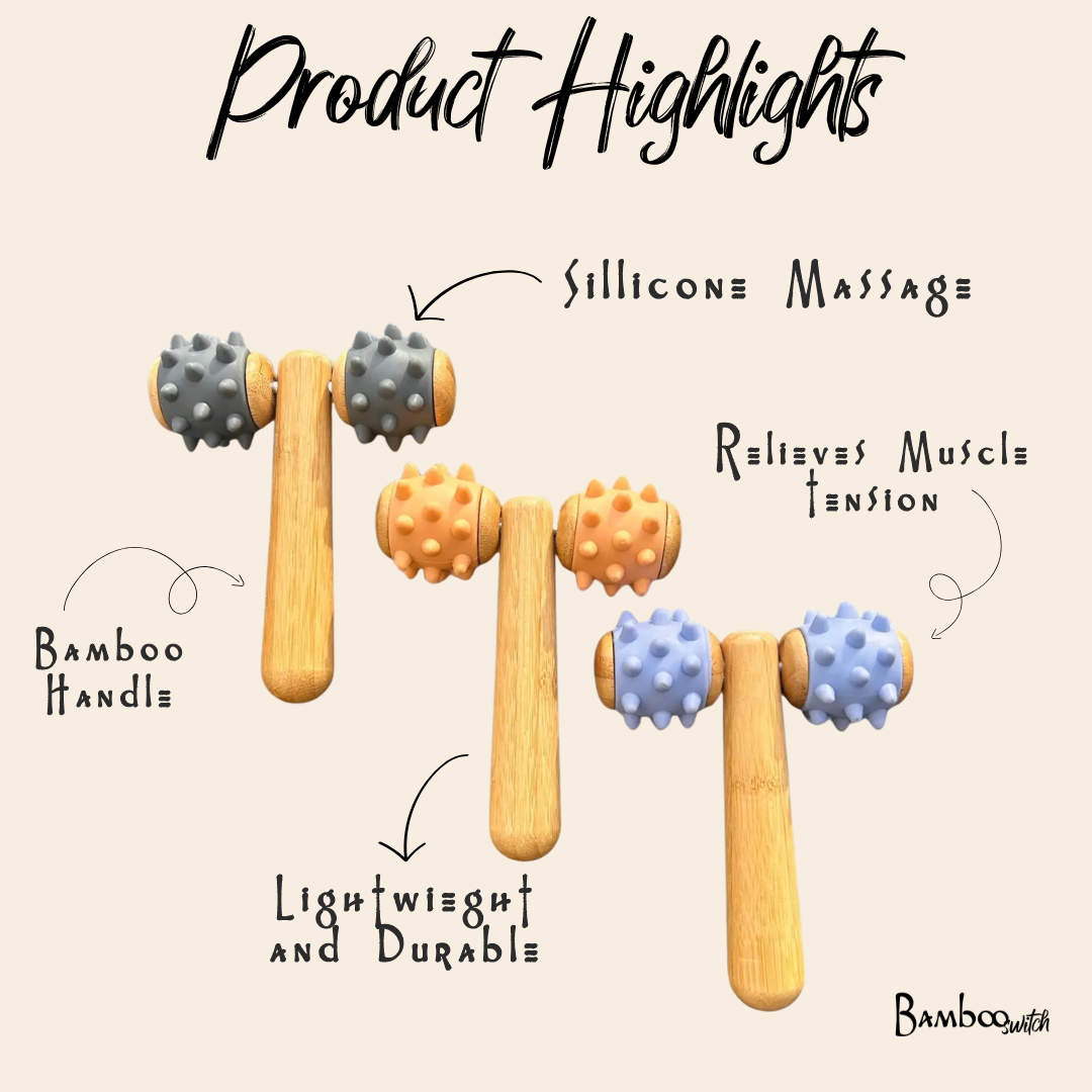 Bamboo Body Rolling Massage Tool | Earth Day Bestseller