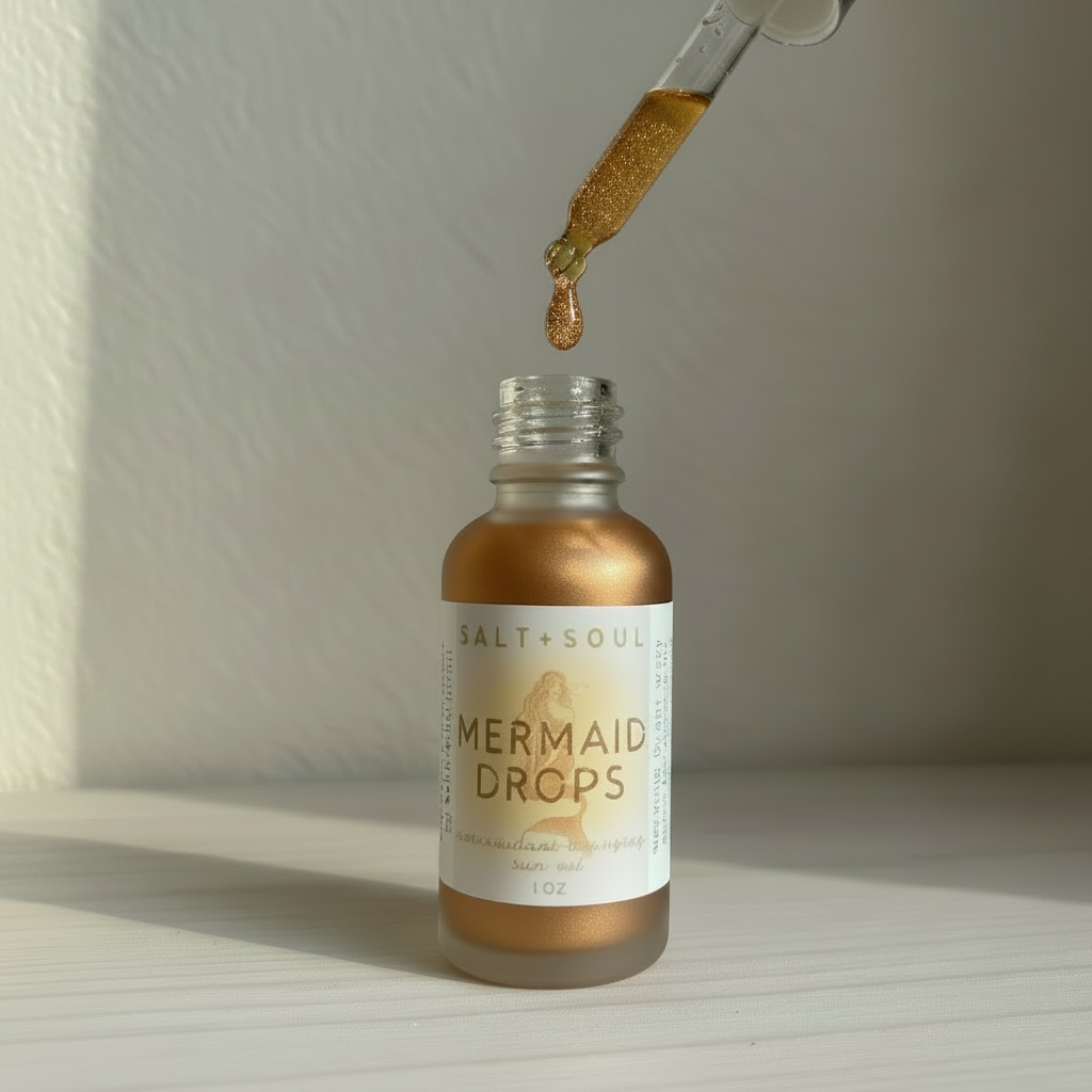 Mermaid Drops | Natural Sun & Bronzing Oil (1 FL OZ)
