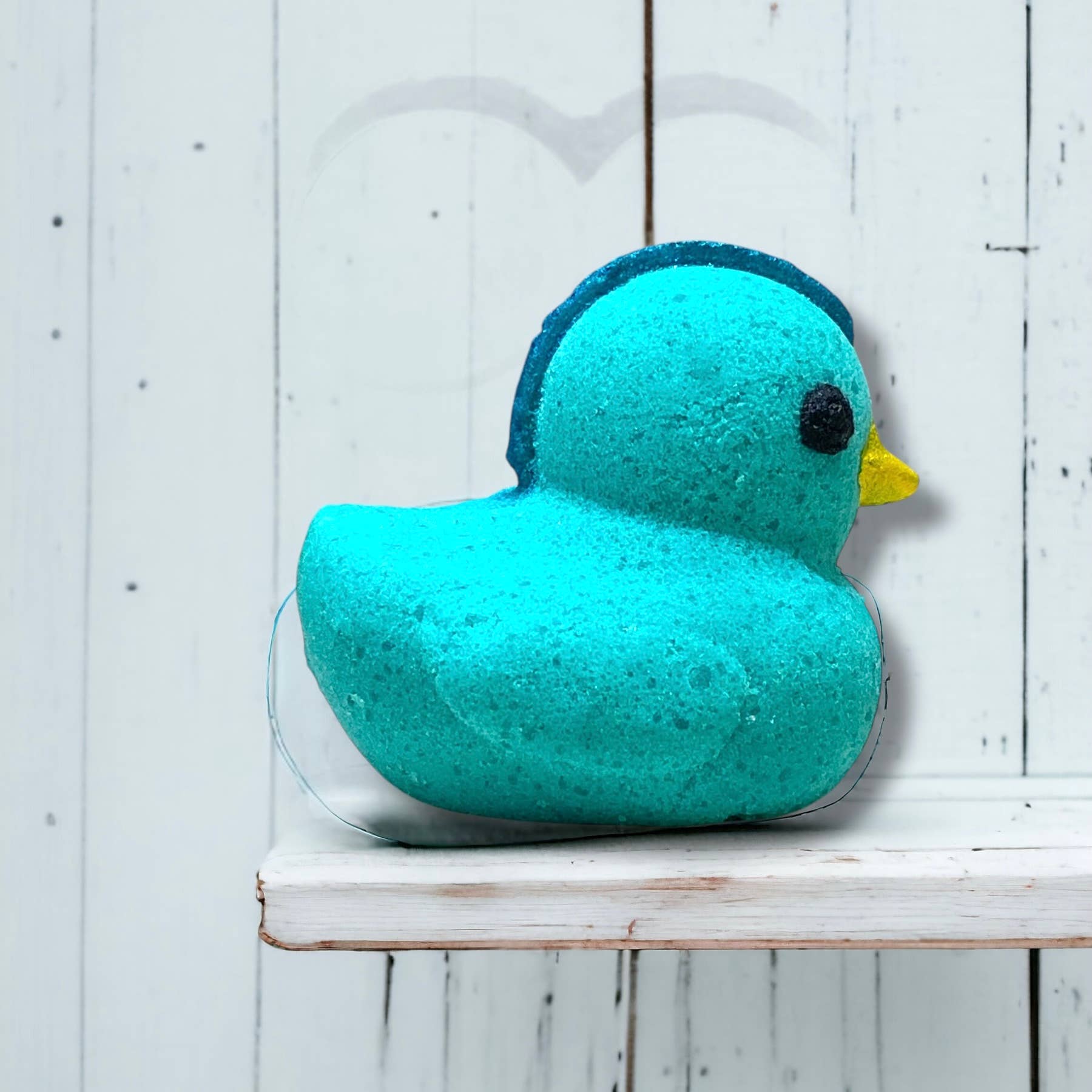 Hand-Painted Duckie Bath Bomb - Teal