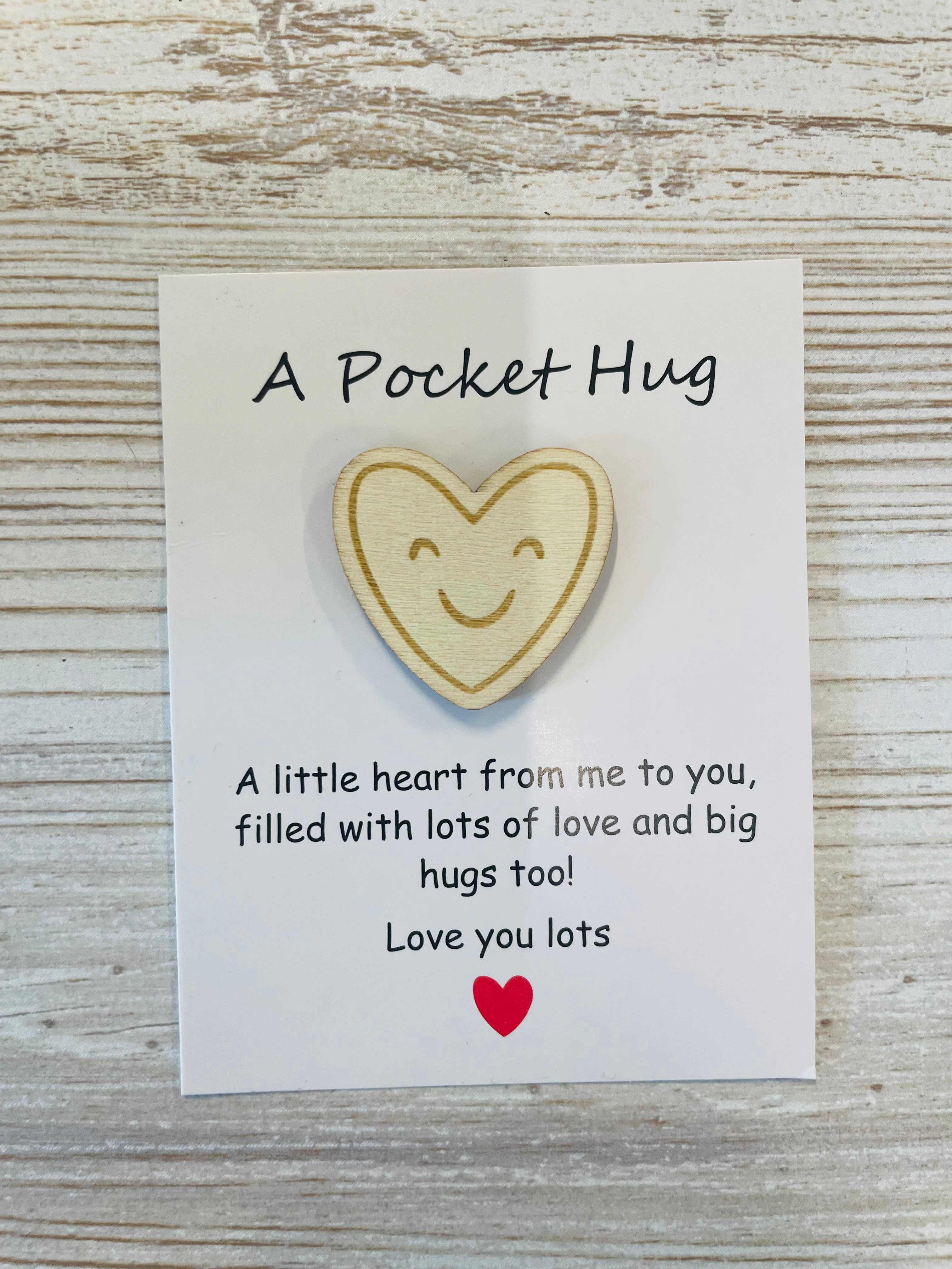 Pocket Heart Hug Bestie Hug Cards