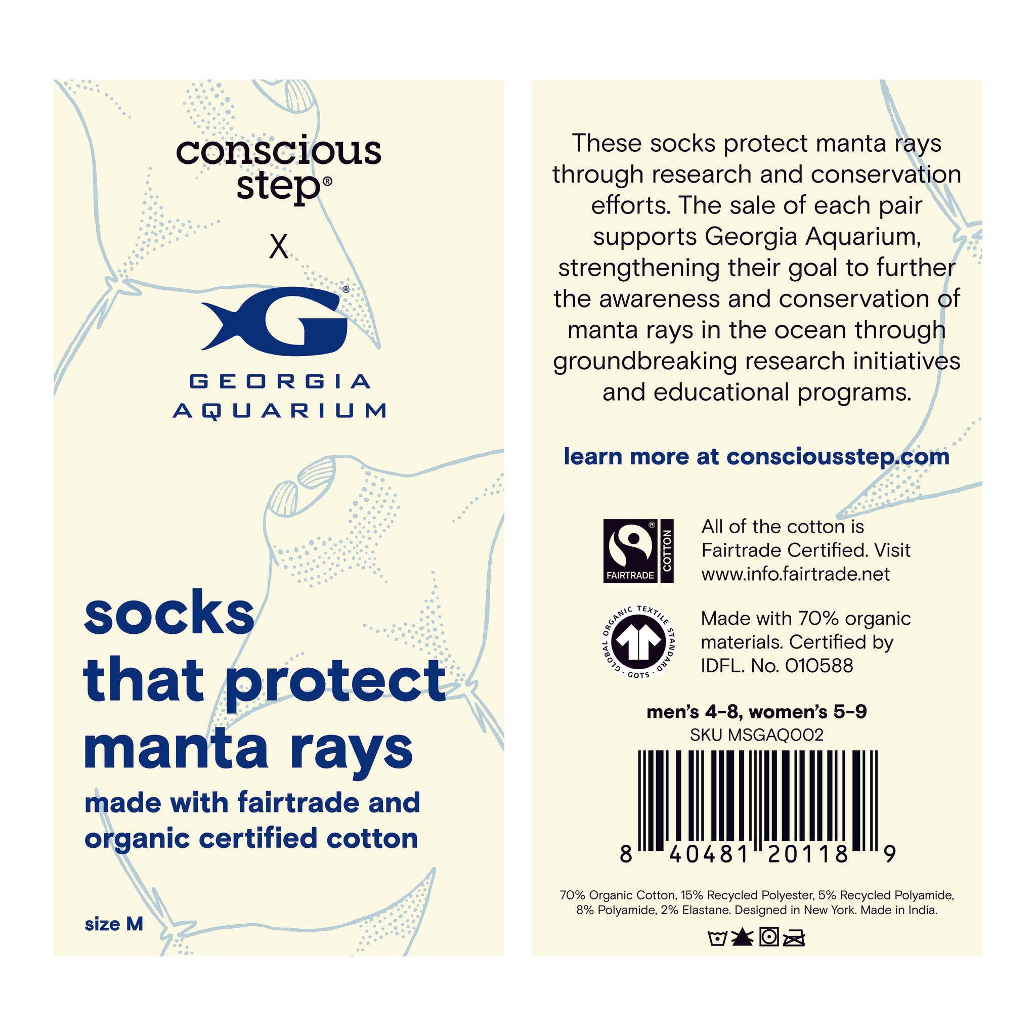 Socks that Protect Manta Rays | Ocean Gifts