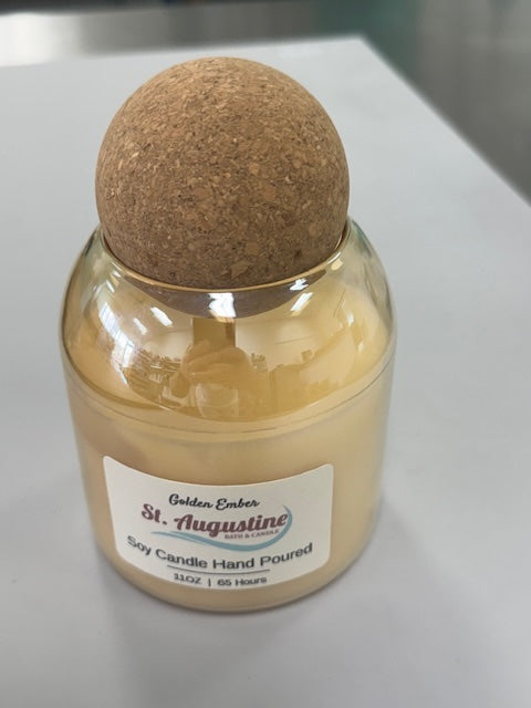 Aesthetic Candle Jar | Hand Poured Soy Wax Cork Lids  Large 11OZ