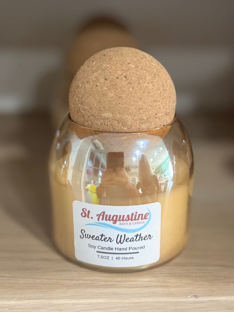 Aesthetic Candle Jar | Cork Lids  7OZ