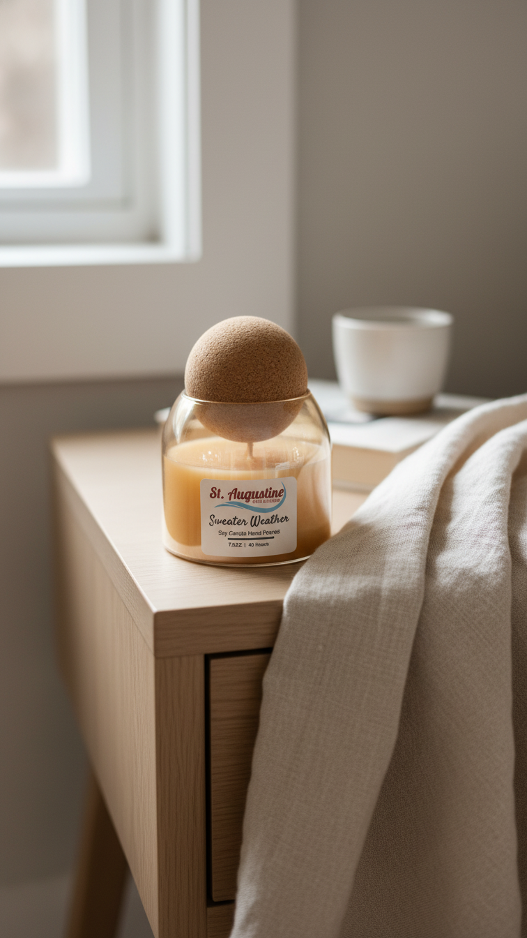 Aesthetic Candle Jar | Cork Lids  7OZ