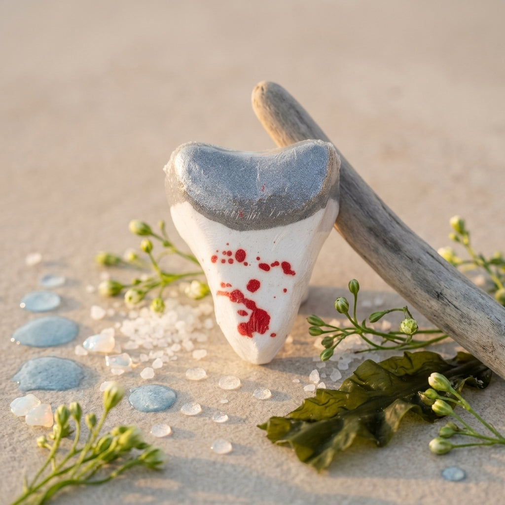 Shark Tooth Bath Bomb - Real Shark's Tooth Inside