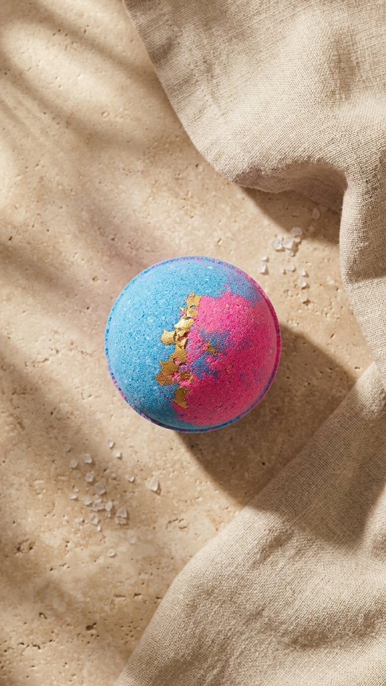 Artisan Handcrafted Large Round Bath Bombs - Multiple Colors and Scents
