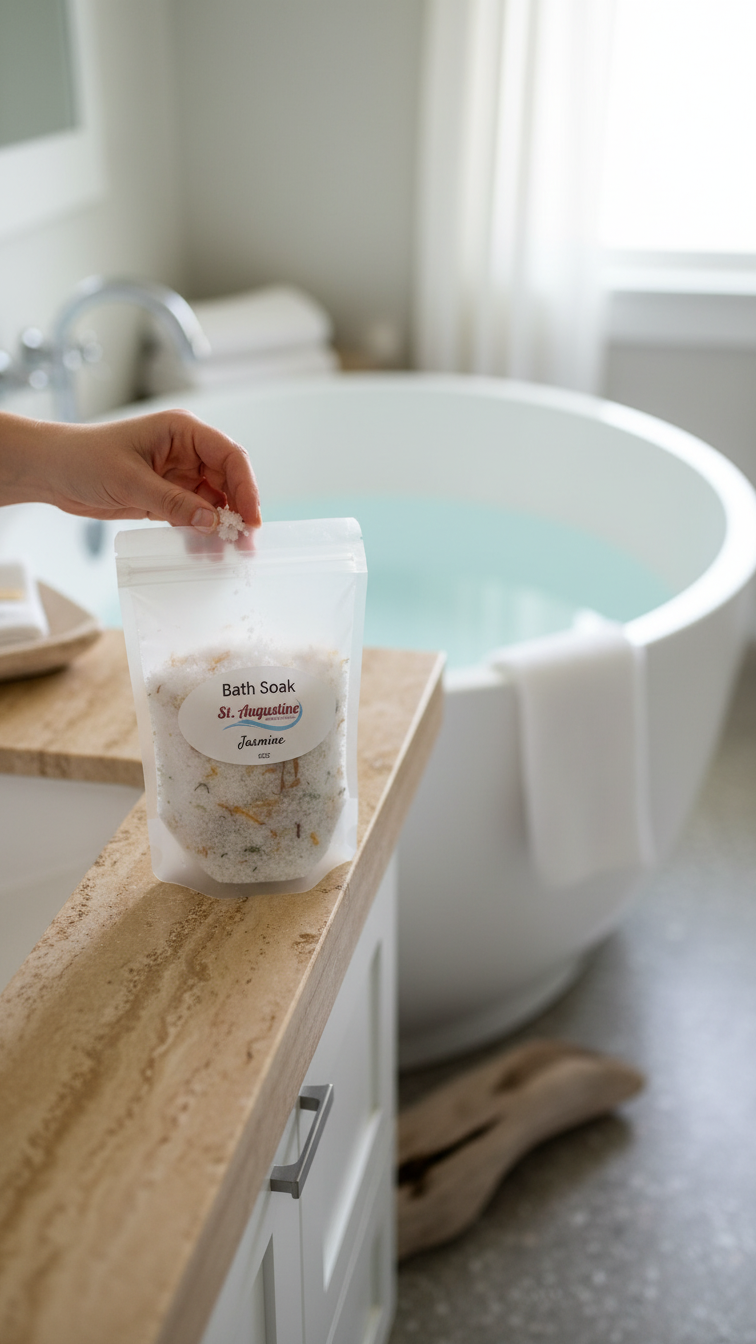 Artisanal Luxury Bath Salt Soak Pouches