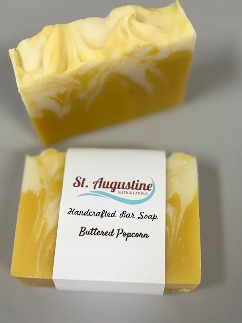 Buttered Popcorn Handcrafted Soap Bar [All Natural Fragrance]