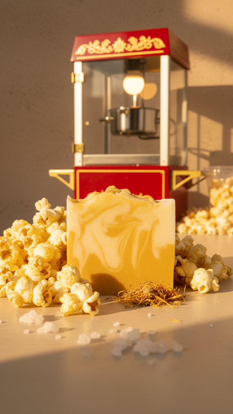 Buttered Popcorn Handcrafted Soap Bar [All Natural Fragrance]